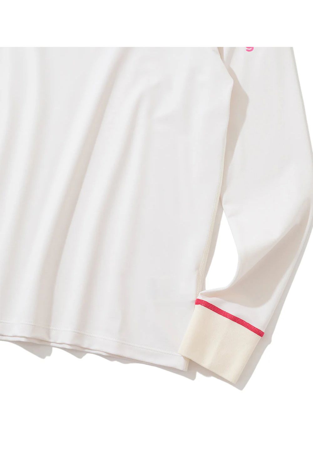 【2025AW】【レディース】 TRIBE FIT MOCK NECK / ツートーン ブランドロゴ ロングスリーブ モックネックインナー (オフホワイト)