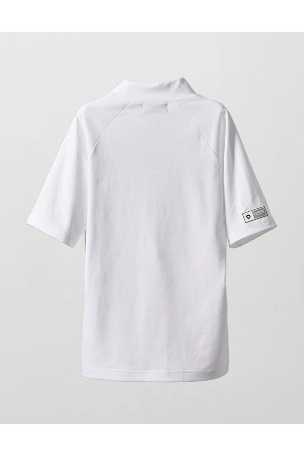 【26SS】 【レディース】 HEAT PUNCHING MOCK NECK / バックロゴ パンチング モックネックTシャツ (ホワイト)