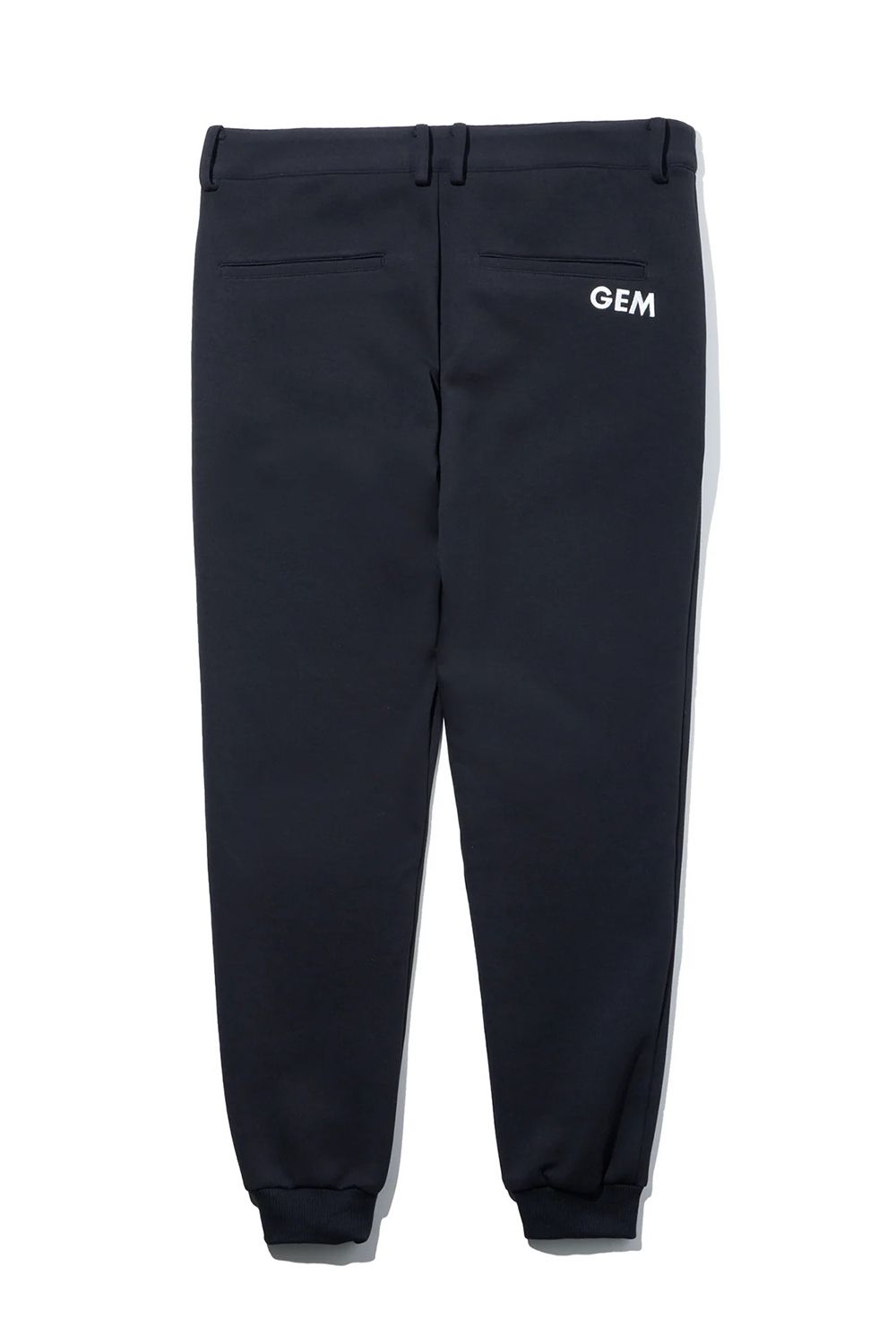 【26AW】 【ユニセックス対応】 COTTON STRETCH JOGGER PANTS / ダンボール素材 ブランドロゴ ジョガーパンツ (ブラック)