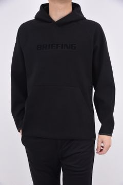 BRIEFING - MS TWEEDY HOODIE / ウール調ジャージー ブランドロゴ プル  