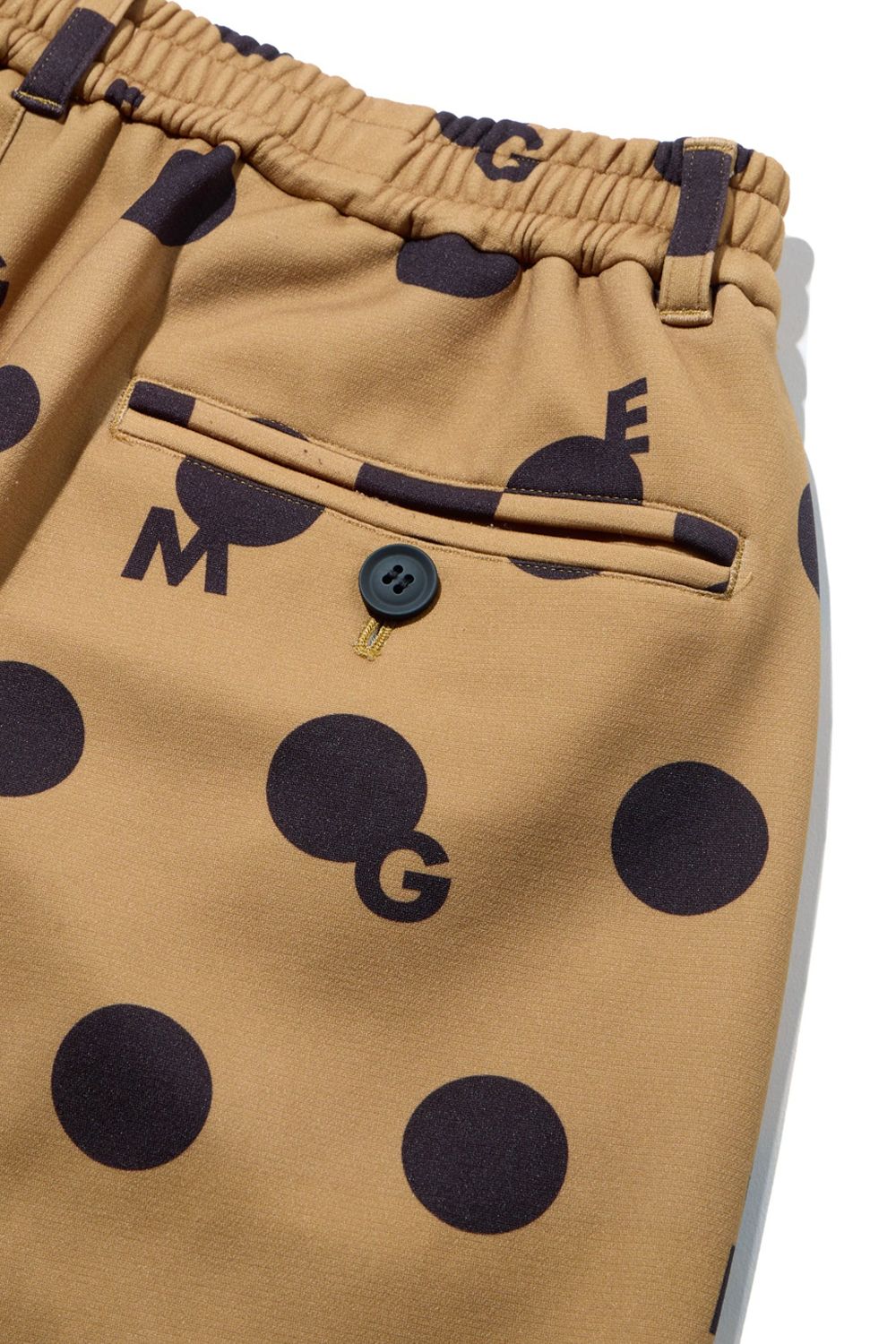 【26AW】 ORIGINAL PRINT DOT PANT / ドット柄プリント テーパードパンツ (ベージュ)