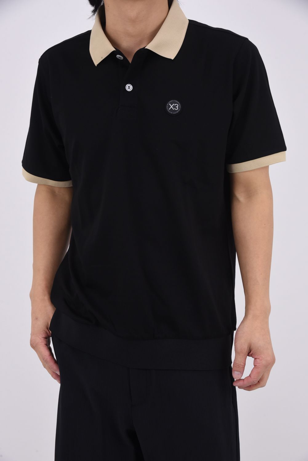 【26SS】 CLERIC COLLAR COOL POLO SHIRT / クレリックカラー ポロシャツ (ブラック)