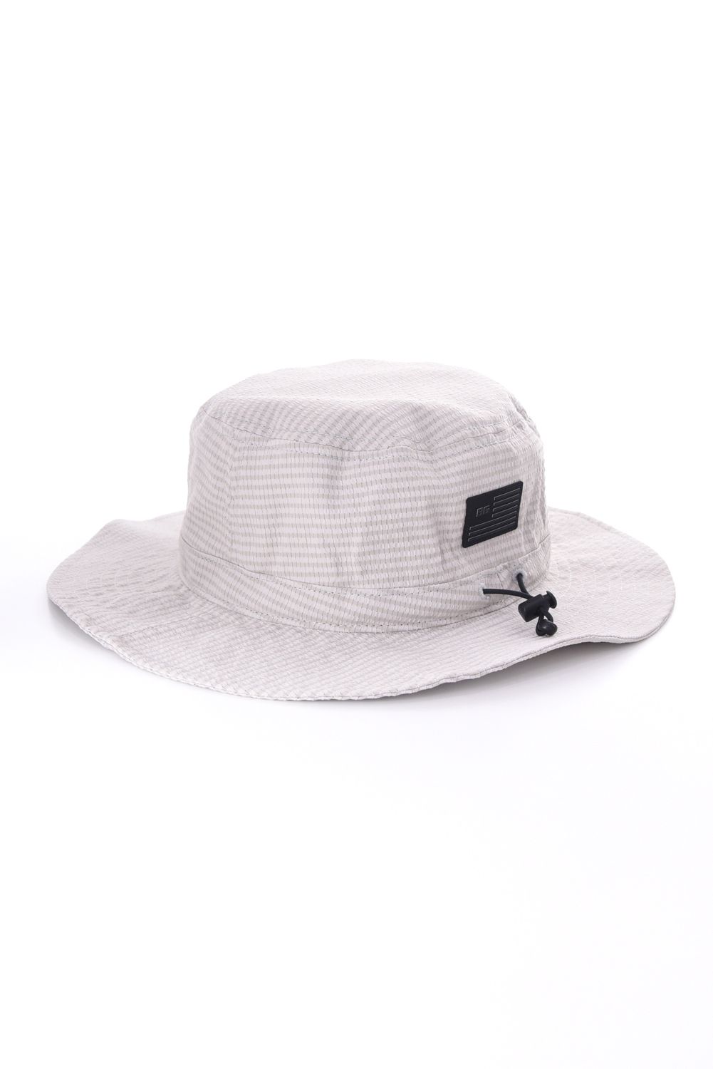 【26SS】 MEN’S SEERSUCKER WIDE HAT / シアサッカー ダイヤモンドロゴ ワイドハット (ベージュ)