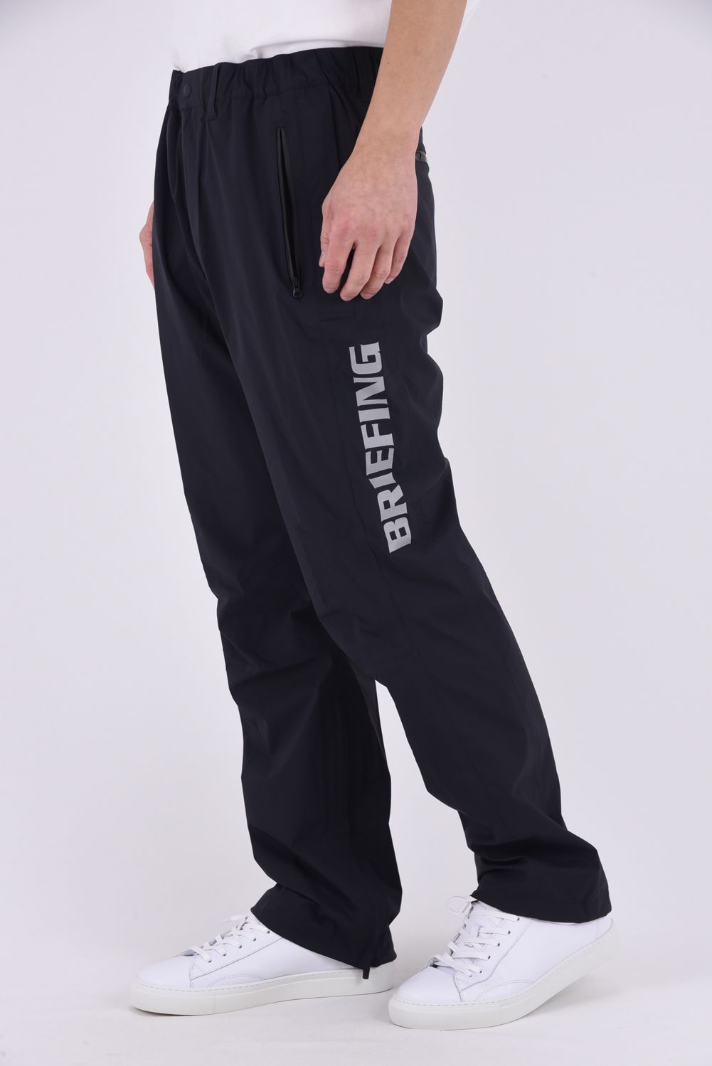 【26SS】 MEN'S WATERPROOF PANTS / マイクロリップナイロン レインパンツ (ブラック)