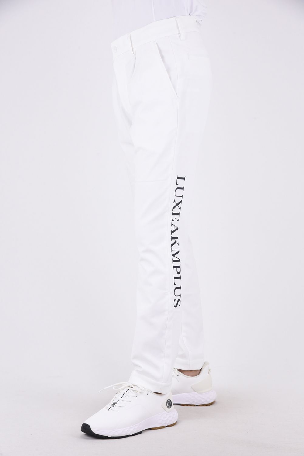 WINDPROOF LOGO SLACKS  / サイドロゴ 裏起毛スラックス オフホワイト