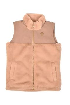 【25AW】【レディース】 SWITCHING FUR VEST / スイッチング ファー ベスト (ブラウン)*