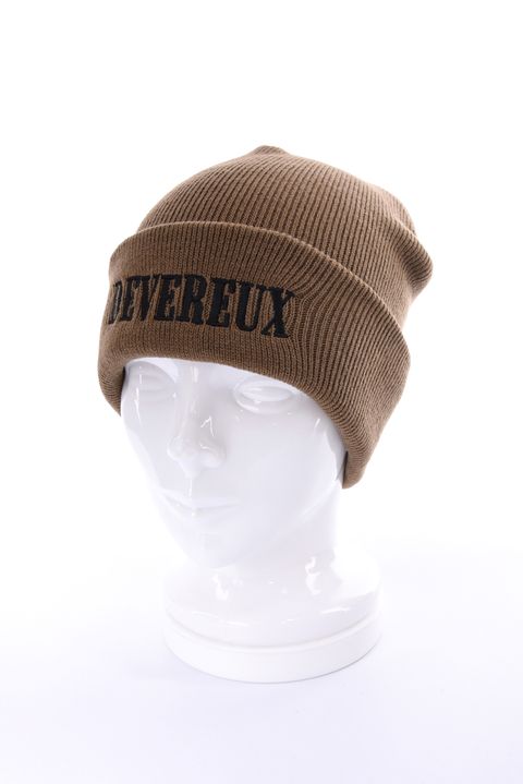 【26AW】 DVG LOGO BEANIE / ブランドロゴ刺繍 ニットビーニー (ブラウン)
