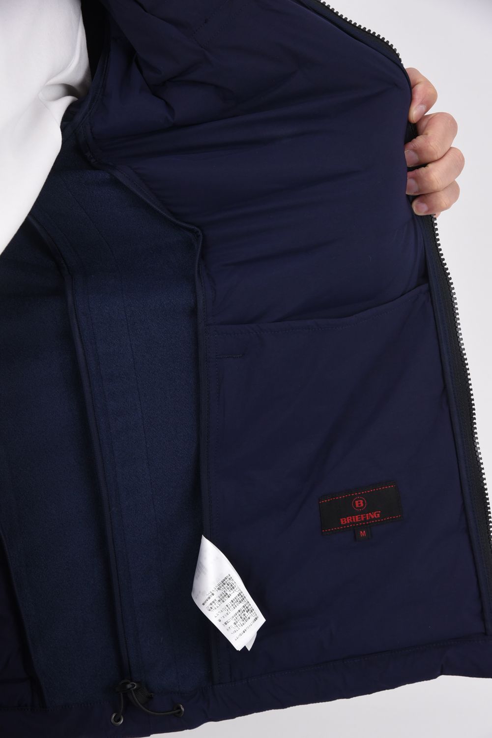BRIEFING - MS HYBRID DOWN PARKA / ブランドロゴ ハイブリッド