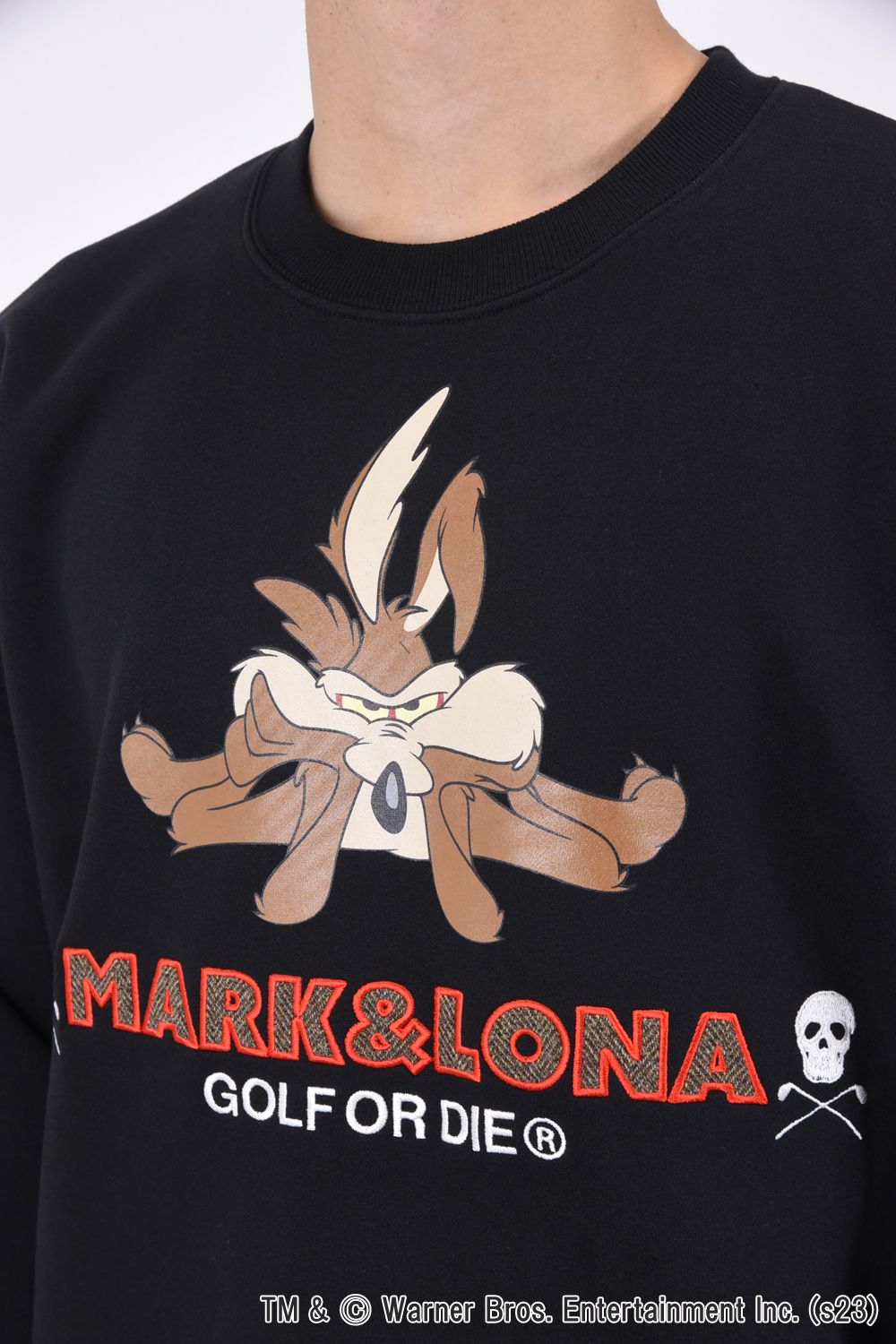 MARK&LONA - WILE E APPLIQUE CREW SWEAT / LOONEY TUNES