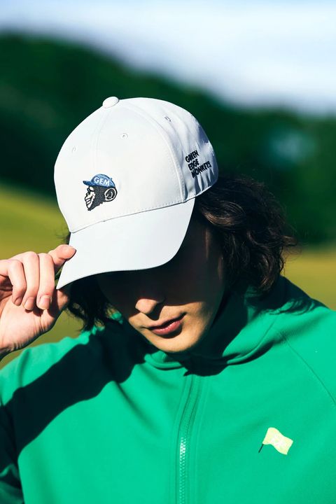 【26SS】 CAP / モンキー刺繍ワッペン ベースボールキャップ (ライトグレー)