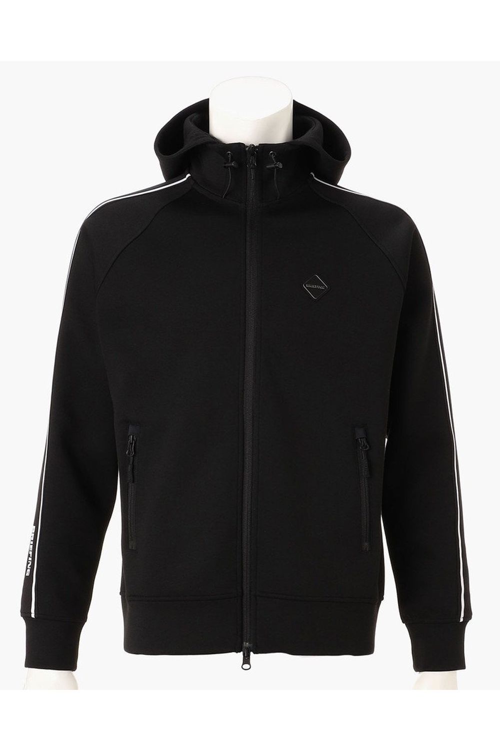 【26AW】 MEN’S WARM LINE PARKA / ダンボールニット サイドライン ジップアップパーカー (ブラック)