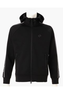 【26AW】 MEN’S WARM LINE PARKA / ダンボールニット サイドライン ジップアップパーカー (ブラック)