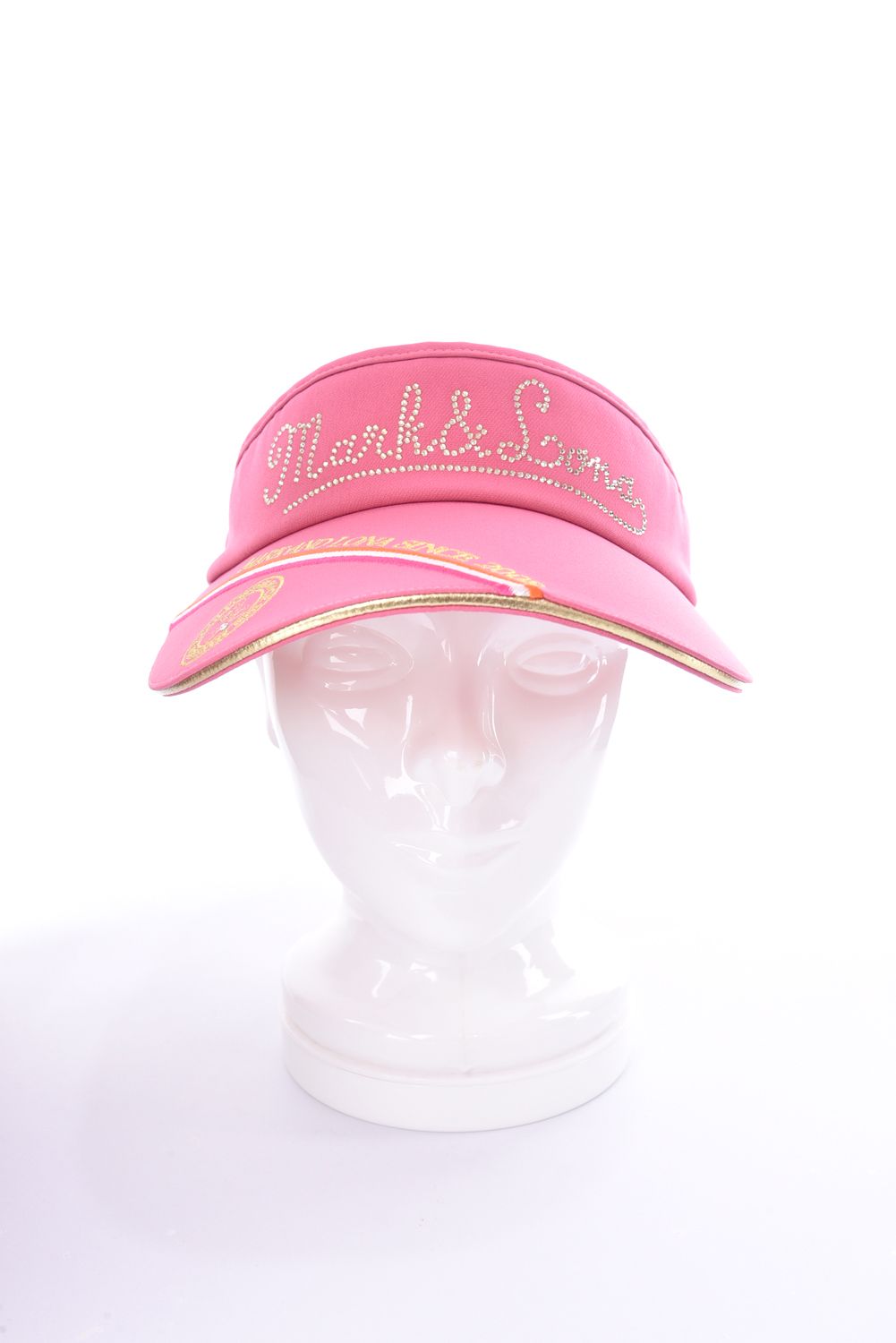 爆買いしたい MARK&LONA - POLLA SUNVISOR / ラインストーン ワイドブリム レディースウェア