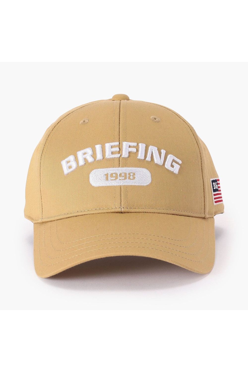 【26AW】 MEN’S COLLEGE LOGO CAP / カレッジロゴ刺繍 キャップ (ベージュ)