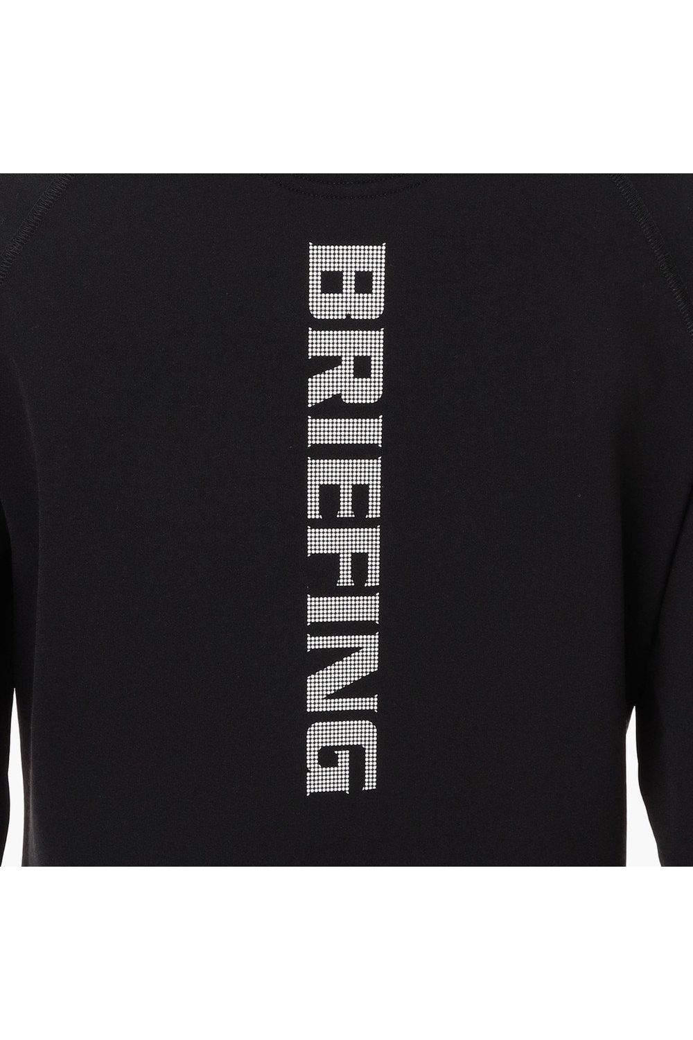 【25AW】【レディース】 WOMEN’S WARM LS HIGHNECK / 裏起毛 ブランドロゴ モックネックTシャツ (ブラック)