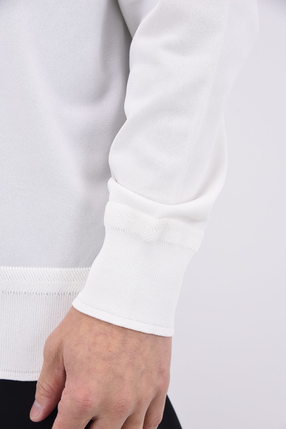 【26SS】 MEN'S WR BI-COLOR CREWNECK KNIT / 超撥水糸 バイカラー クルーネック ニット (ブラック)