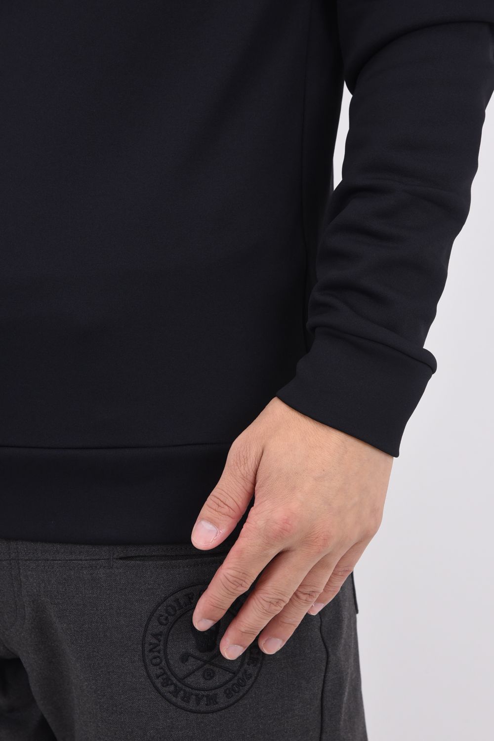 EVER MICRO FLEECE POLO / バックプリント スーパーマイクロフリース ポロシャツ (ブラック)