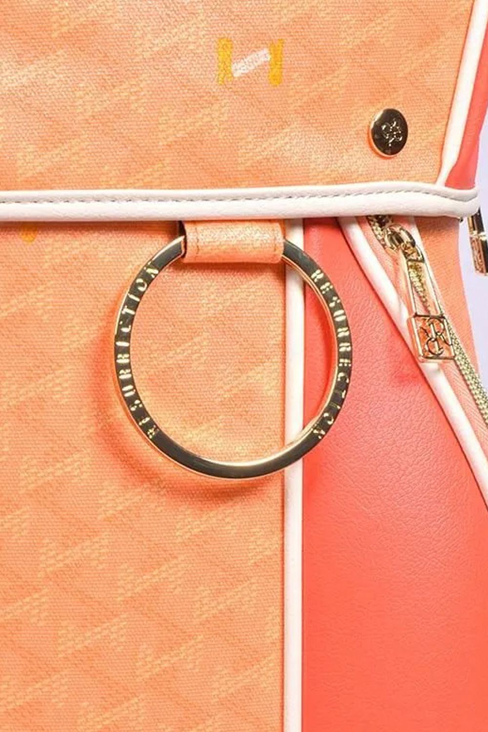 【26SS】【銀行振込・代金引換不可】【返品・交換不可】 RALLINA (ラリーナ) / ブランドオリジナルテキスタイル カートタイプ キャディバッグ （サンセット）*