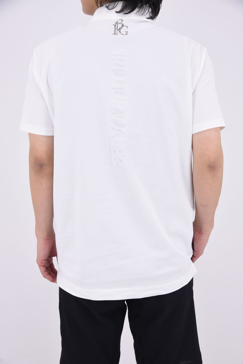 【25SS】 113 GOLF S/S POLO EMBOSS / ブランドロゴ エンボス ポロシャツ (ホワイト)
