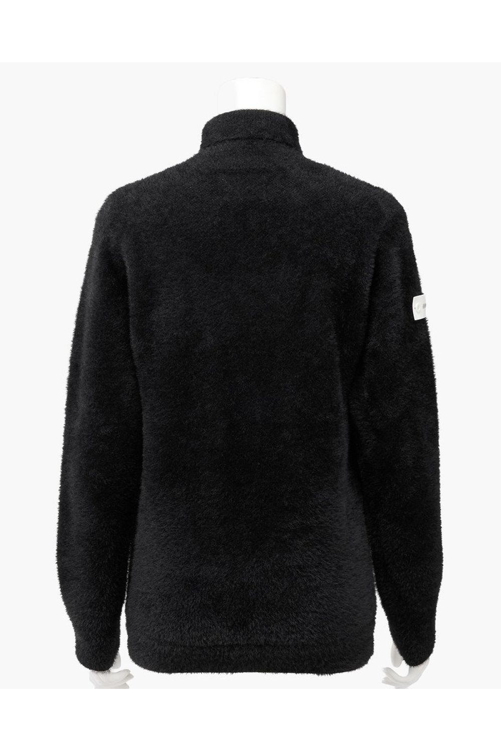 【26AW】【レディース】 WOMEN’S SHAGGY KNIT TURTLENECK / ブランドロゴ タートルネック シャギーニット (ブラック)