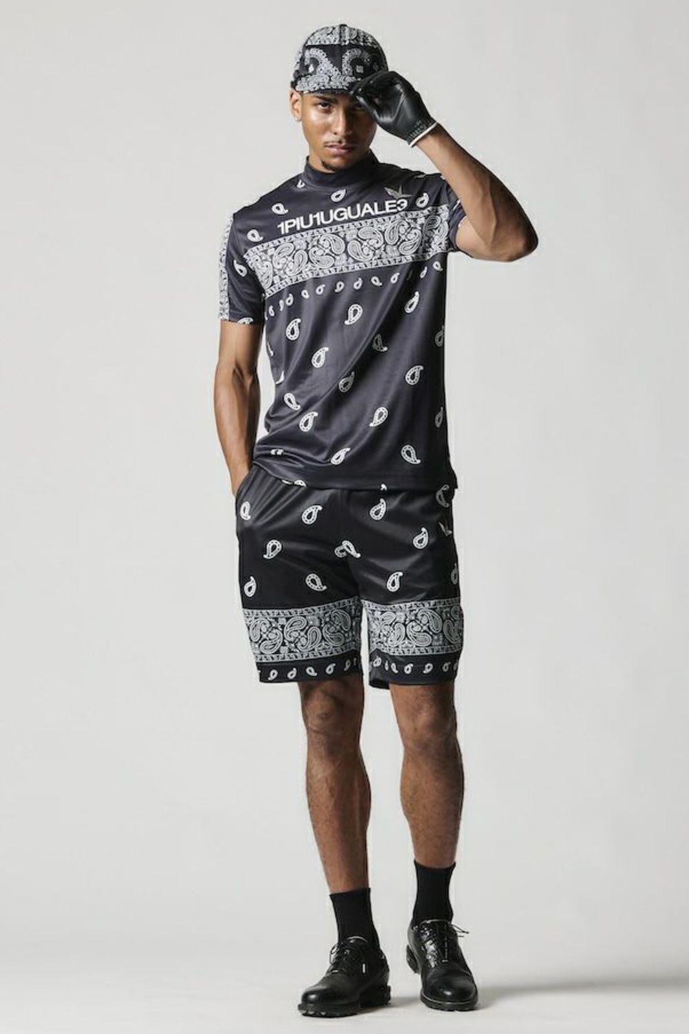 1PIU1UGUALE3 GOLF - 【25SS】 113 GOLF S/S MOCK NECK BANDANA