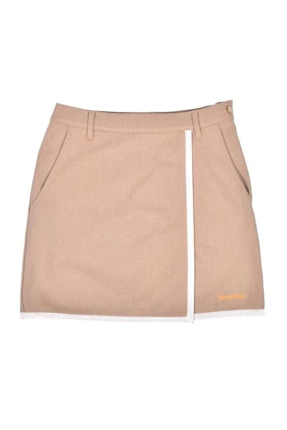 【25AW】【レディース】 WOMENS PIPING LINE SKIRT / 裏起毛 パイピングライン スカート (ベージュ)*
