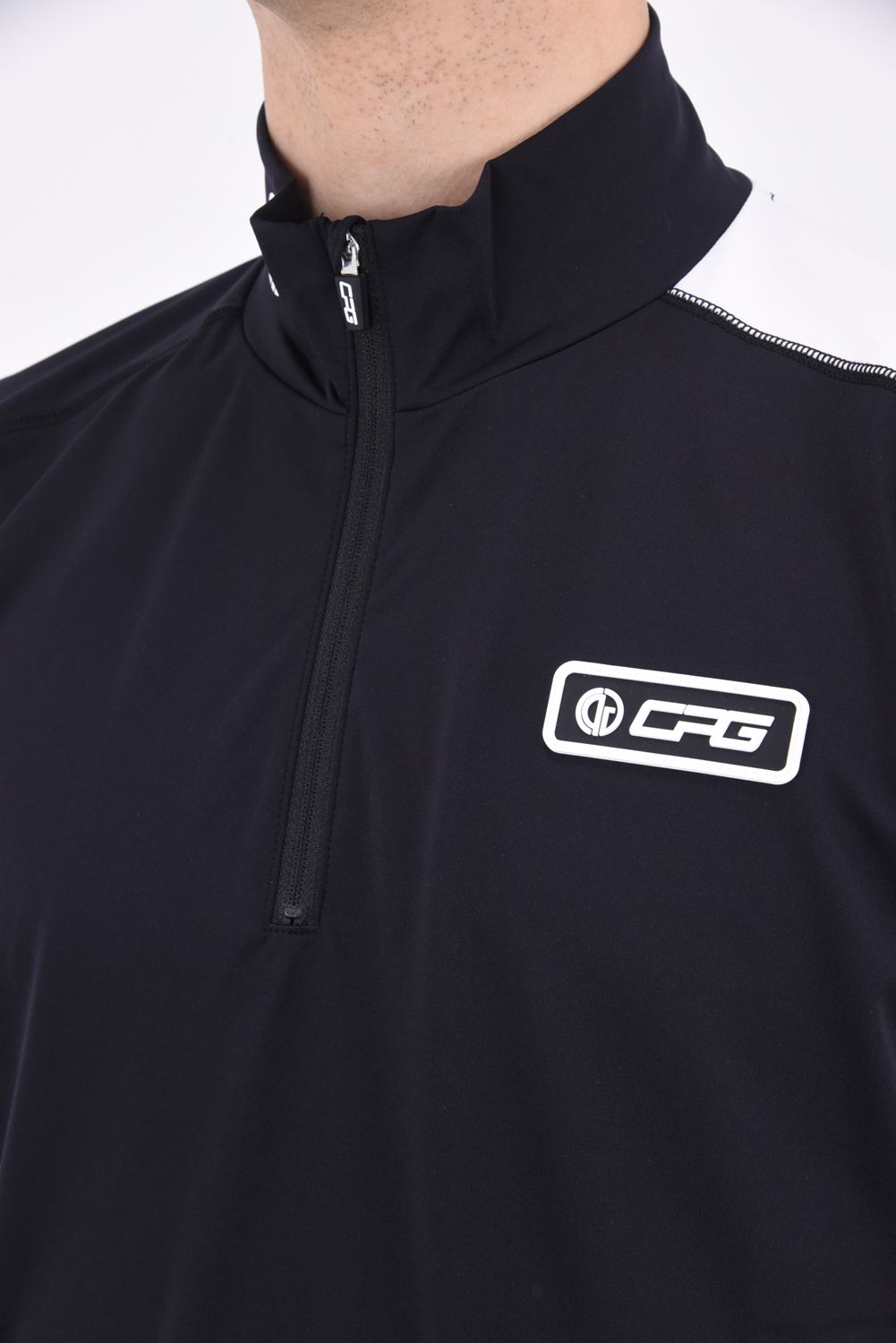CPG GOLF - BICOLOR ZIP MOCK NECK / バイカラー ハーフジップ CPG GOLF - BICOLOR ZIP MOCK NECK / バイカラー ハーフジップ