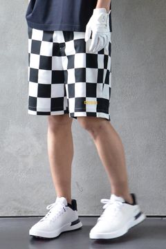 【26SS】 DVG CHECK MATE HALF PANTS / チェッカー ショートパンツ (ブラック)