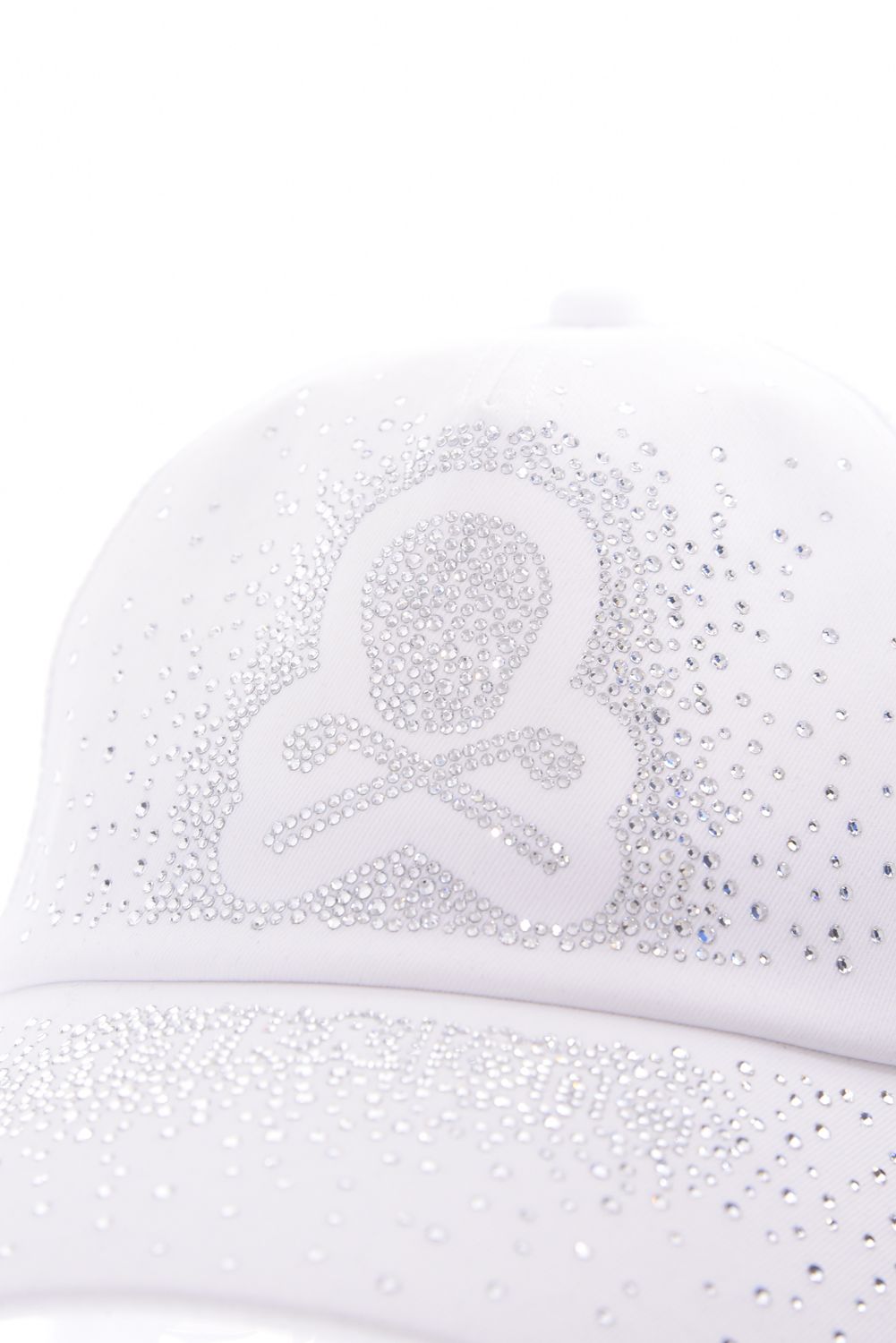 【26SS】 RADIANT MESH CAP / ラインストーンスカルロゴ メッシュキャップ (ホワイト)