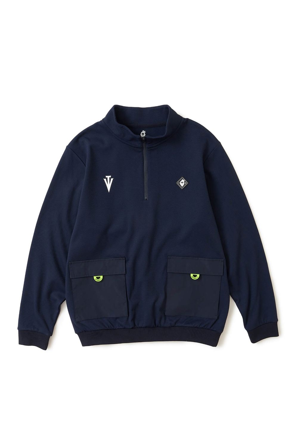 【26AW】 ARC TAG HZ JKT / シボ素材 ハーフジップ スウェット (ネイビー)