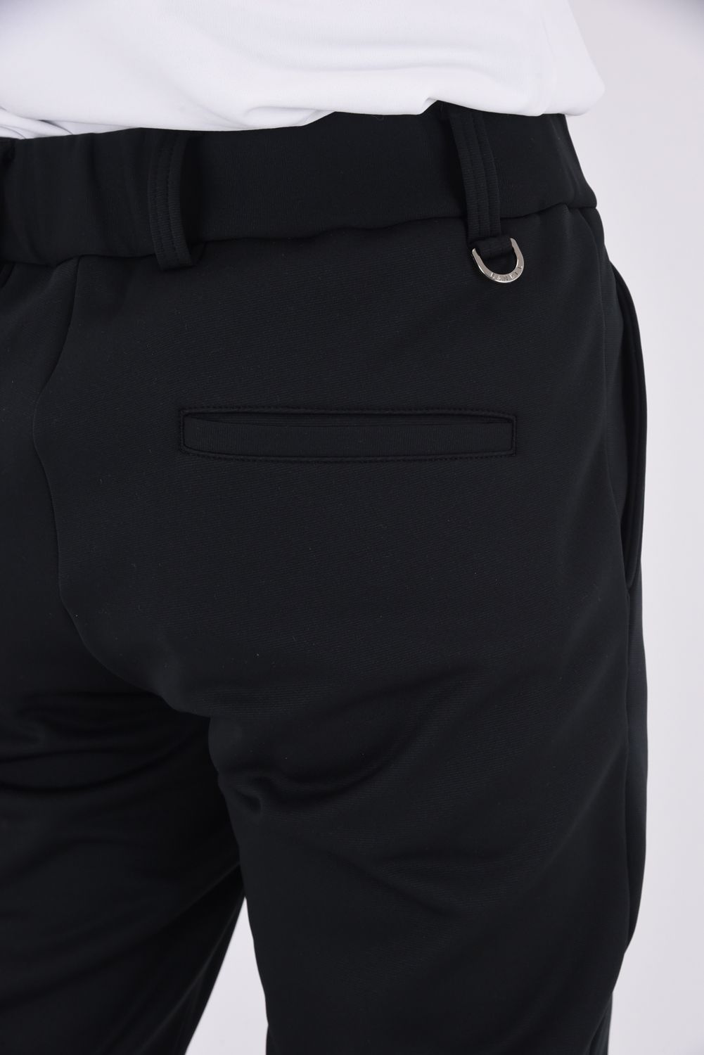 BASIC LONG PANTS MENS / テックスブリッド リブパンツ (ブラック)