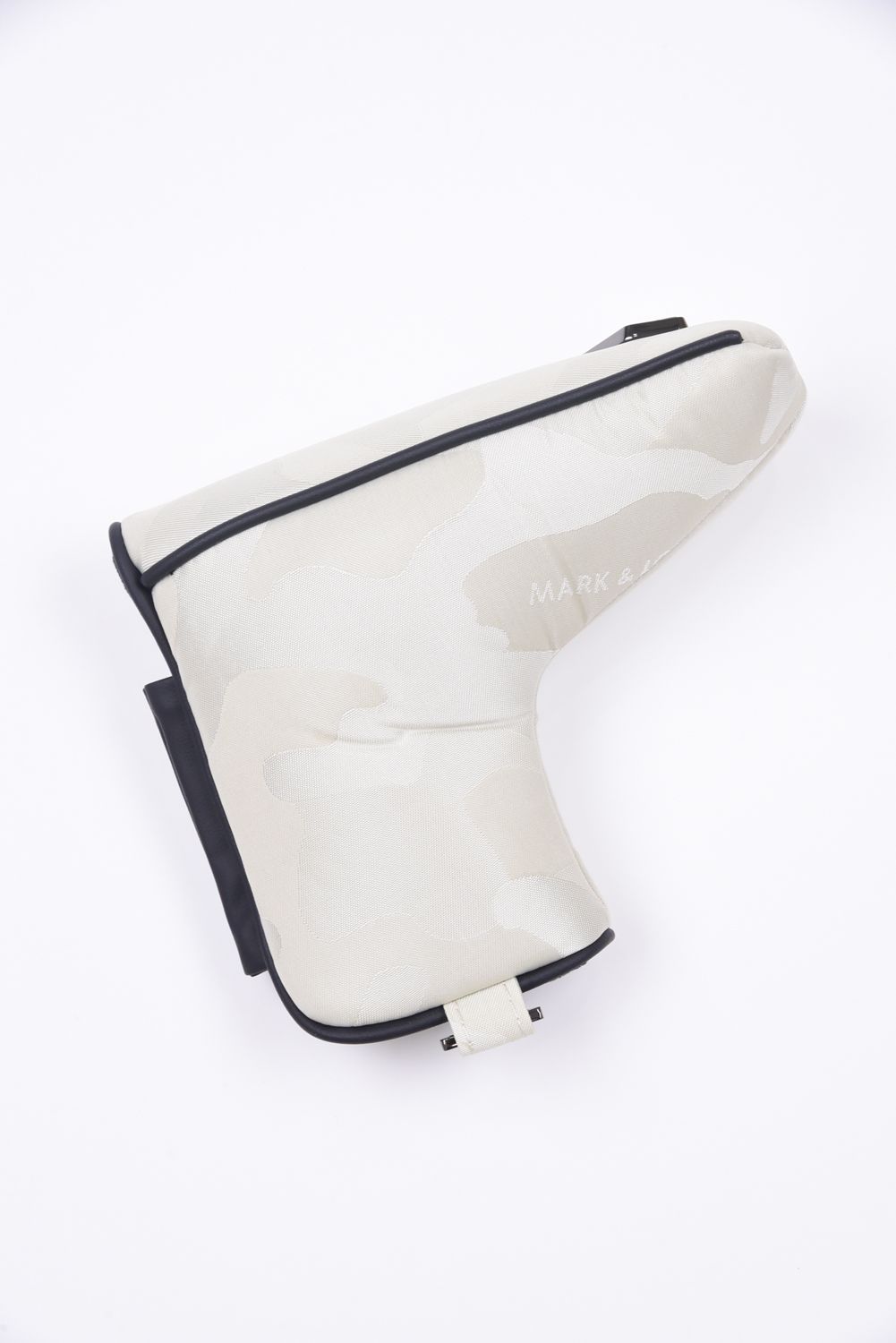 PREMIUM GAUGE PUTTER COVER / コーデュラナイロン レザーパイピング オリジナルカモジャカード ピンタイプ パターカバー (アイスグレー)