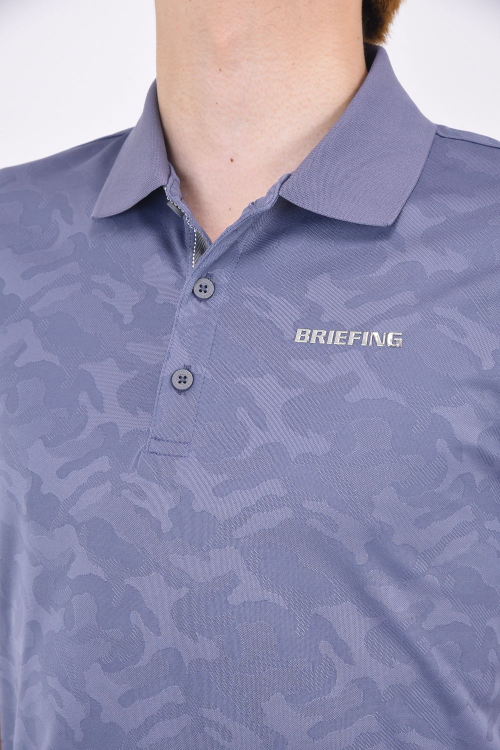 BRIEFING - MS CAMO JQ POLO / カモフラージュ柄 ポロシャツ ブラック