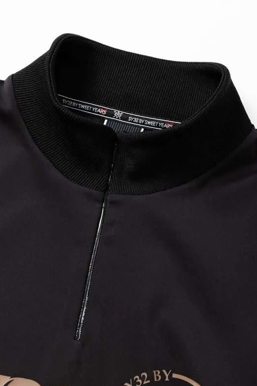 【25AW】 MAT NEO PRENE PULL ZIP SWEAT / ハーフジップ スウェット (ブラック)