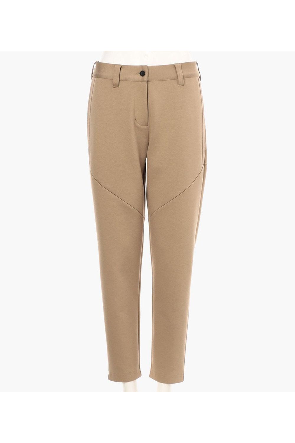 【25AW】【レディース】 WOMEN’S WARM LOGO LINE PANTS / ダンボールニット サイドロゴテープ ロングパンツ (ベージュ)
