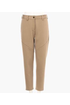 【25AW】【レディース】 WOMEN’S WARM LOGO LINE PANTS / ダンボールニット サイドロゴテープ ロングパンツ (ベージュ)
