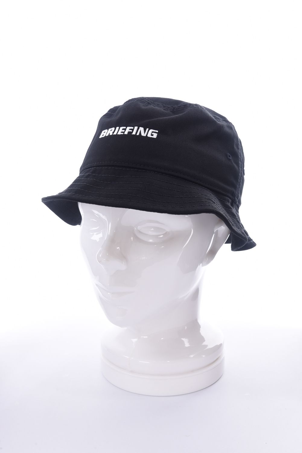 BRIEFING - BASIC HAT / 刺繍ロゴ ベーシック バケットハット ネイビー