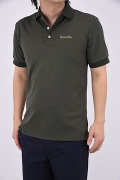 【25SS】 MENS GM JACQUARD POLO / オリジナルテキスタイルジャガード ポロシャツ (カーキ)