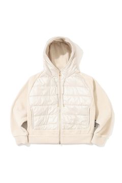 【26AW】【レディース】 ELYSIA HYBRID PADDING JACKET / トライバルハートバックロゴ パディングアウター (ベージュ)