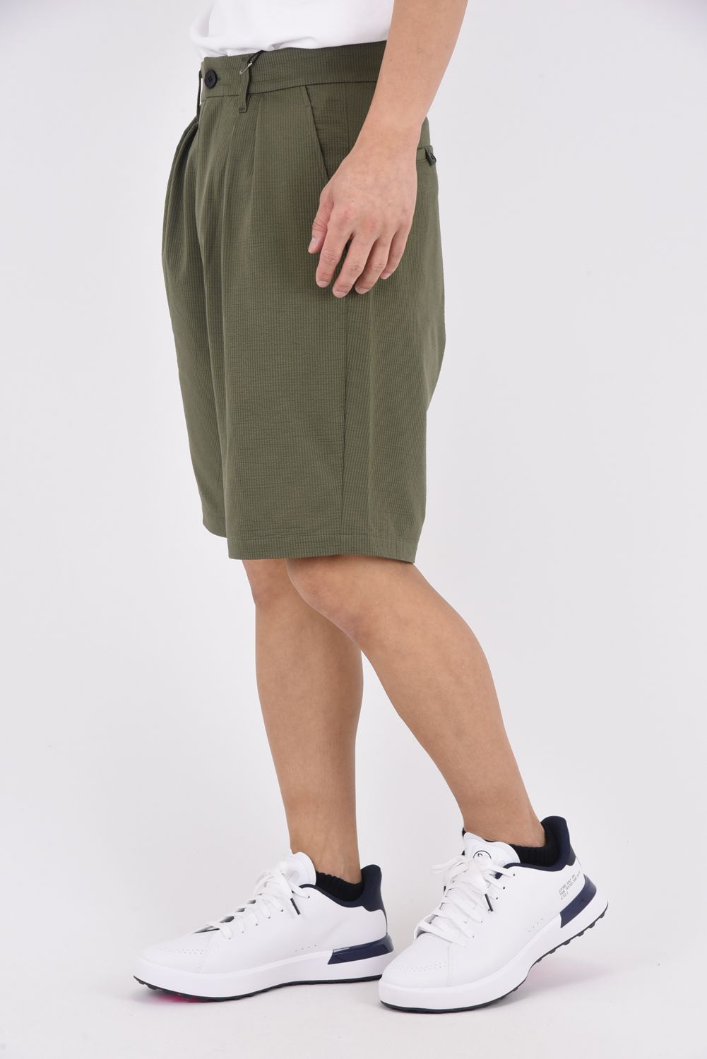 【26SS】 KNIT SOCCER SHORT PANTS / ニットサッカー ショートパンツ （カーキ）