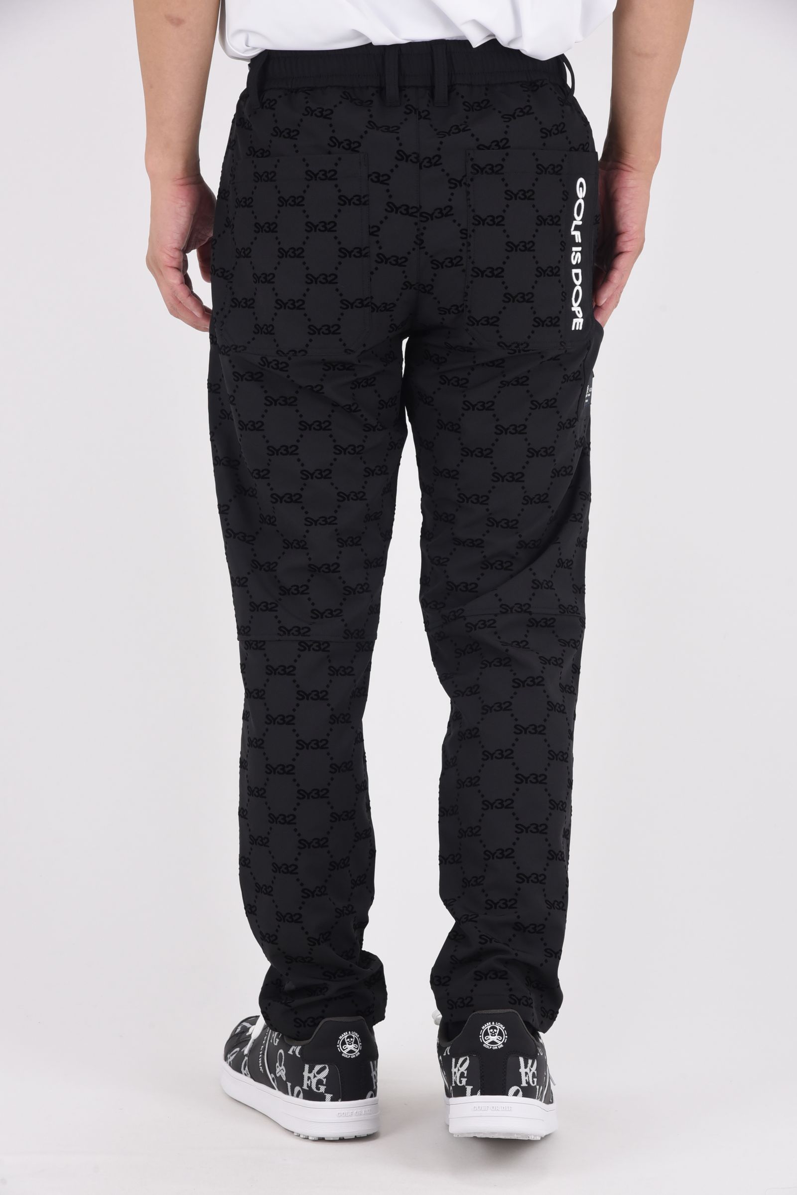 【25AW】 FLOCKY STRETCH LONG PANTS / フロッキーストレッチ ロングパンツ (ブラック)