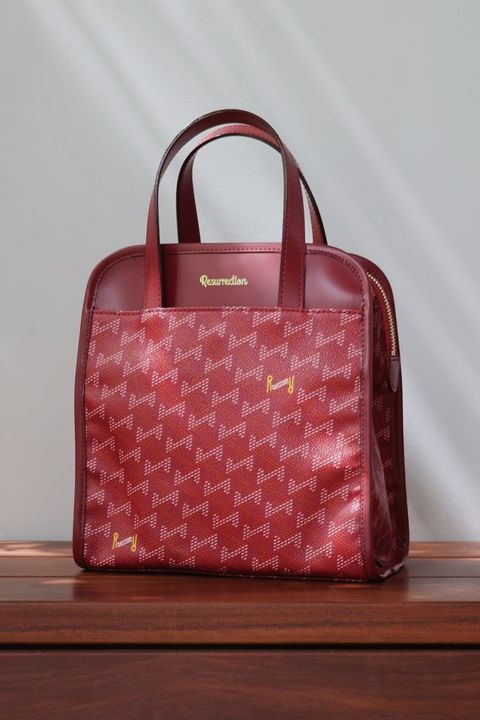 【26AW】 LANIUS TETRA (ラニウス テトラ) / ブランドオリジナルテキスタイル スリム カートバッグ (カエデ)*