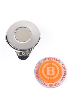 【プレゼント好適品】 CLEAR COMBI MAGNET MARKER / BRIEFINGロゴ クリア素材 マグネットマーカー (オレンジ)