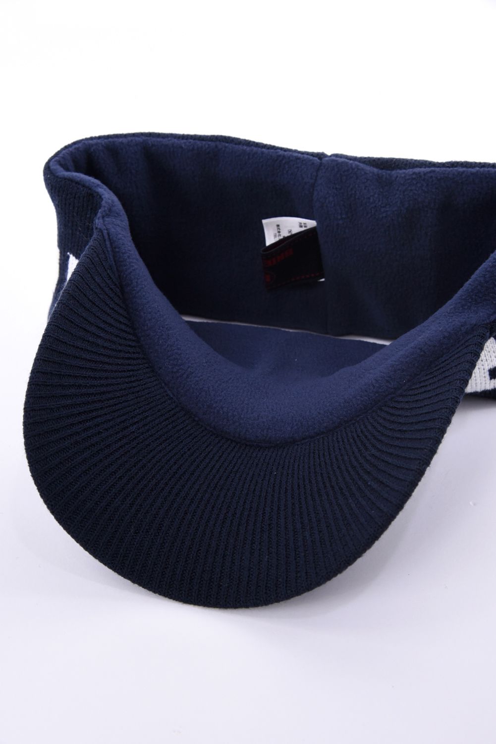 【26AW】 MEN’S KNIT VISOR / ブランドロゴ ニットサンバイザー (ネイビー)