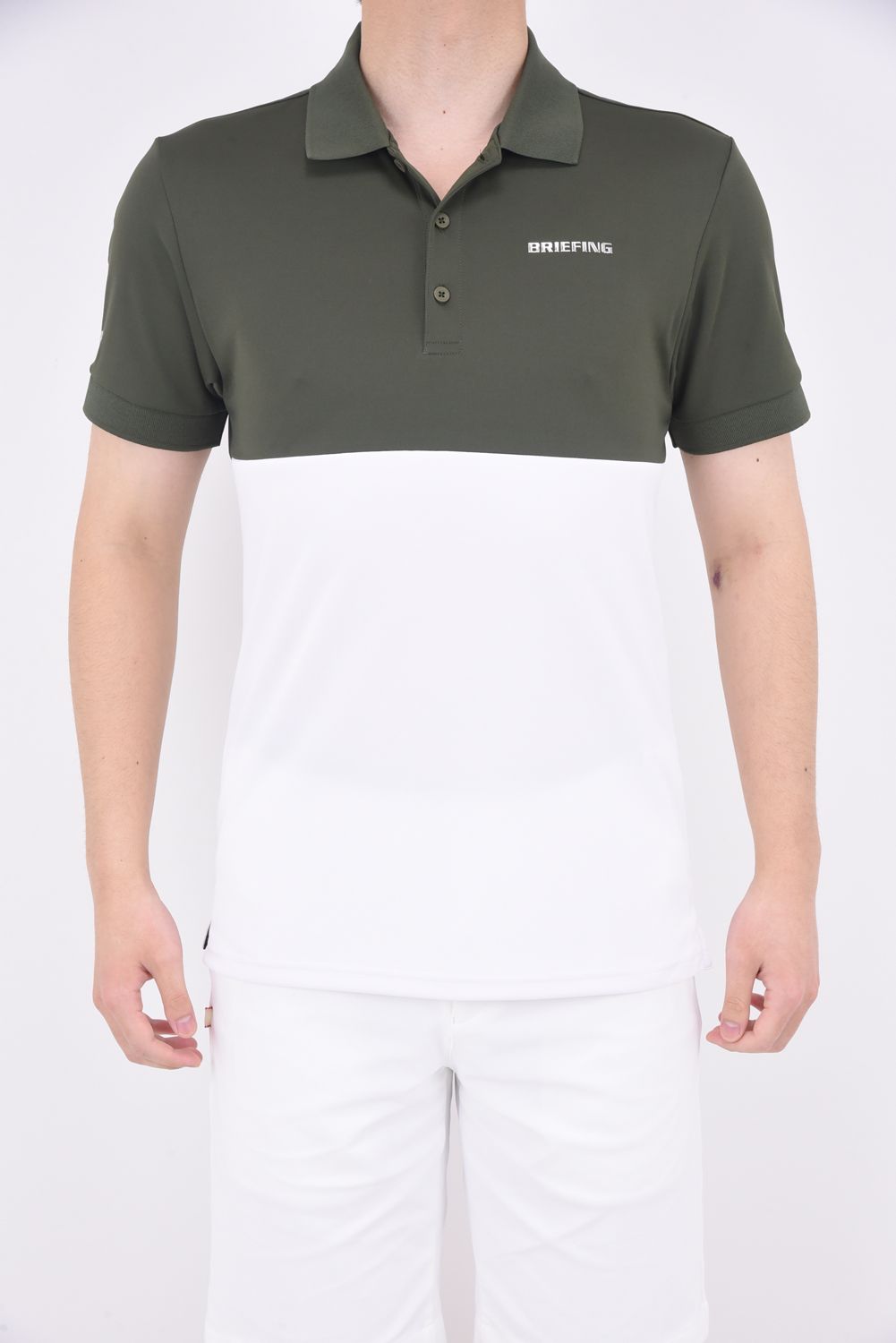 BRIEFING - MENS BI-COLOR POLO / ポロシャツ ネイビー | GOSSIP GOLF