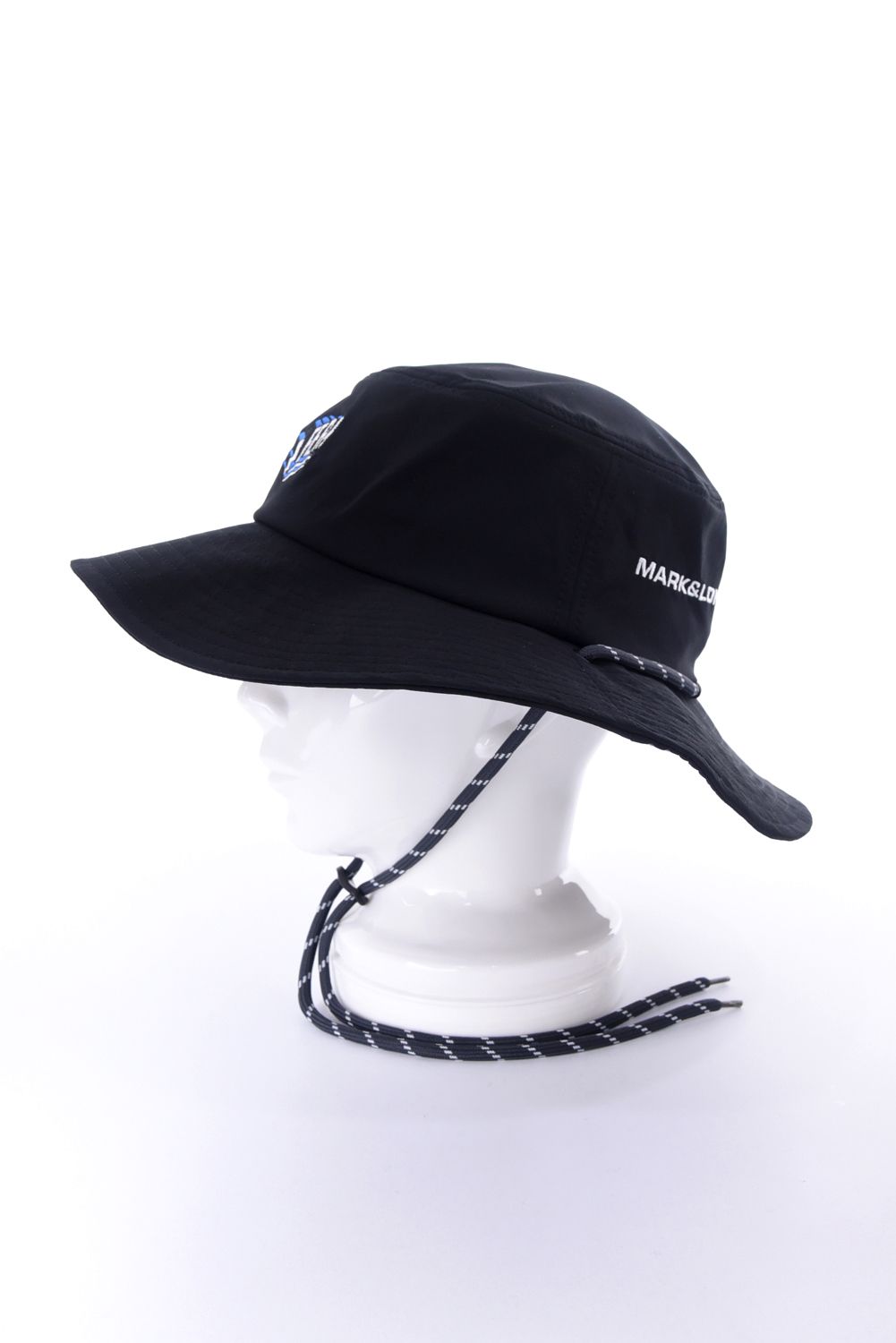 【26SS】【FER COLLECTION】 SWAG LOGO DRY TECH HAT / 3Dロゴ刺繍 2WAYバケットハット (ブラック)
