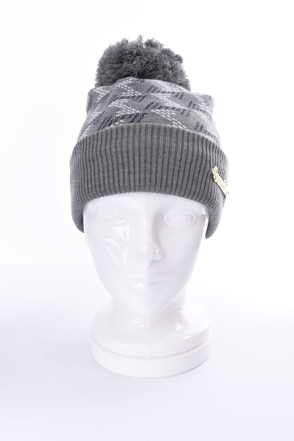 GM BONBON KNIT CAP / GM ボンボン ニットキャップ (グレー)