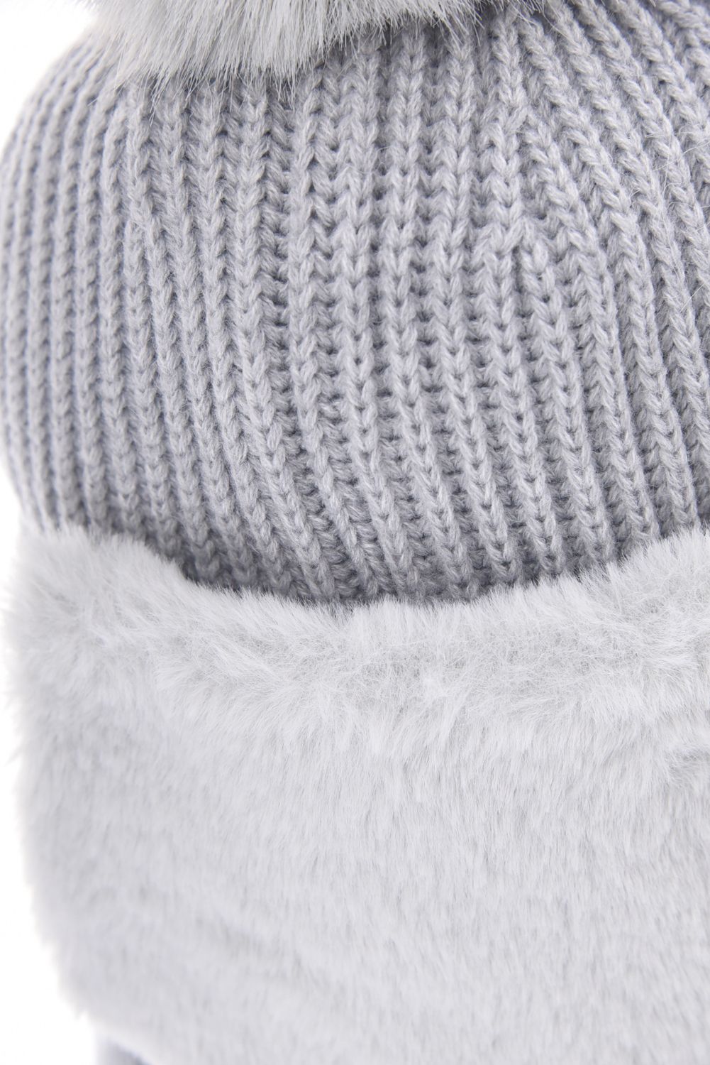 FUR YEAR KNIT CAP / ファーイヤー ニットキャップ (グレー)