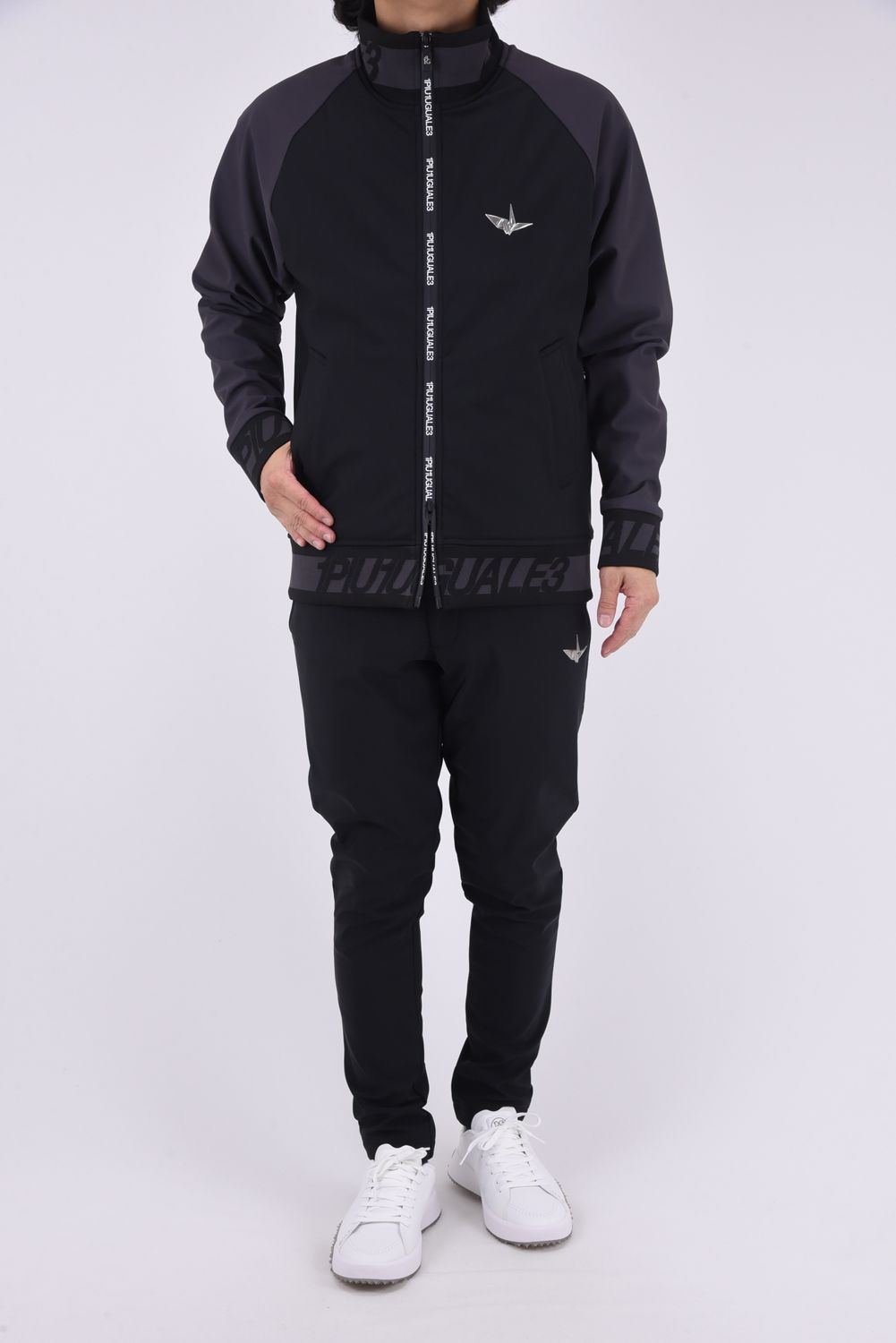 113 GOLF TRACK PANTS / ハイゲージトリコット トラックパンツ (ブラック)