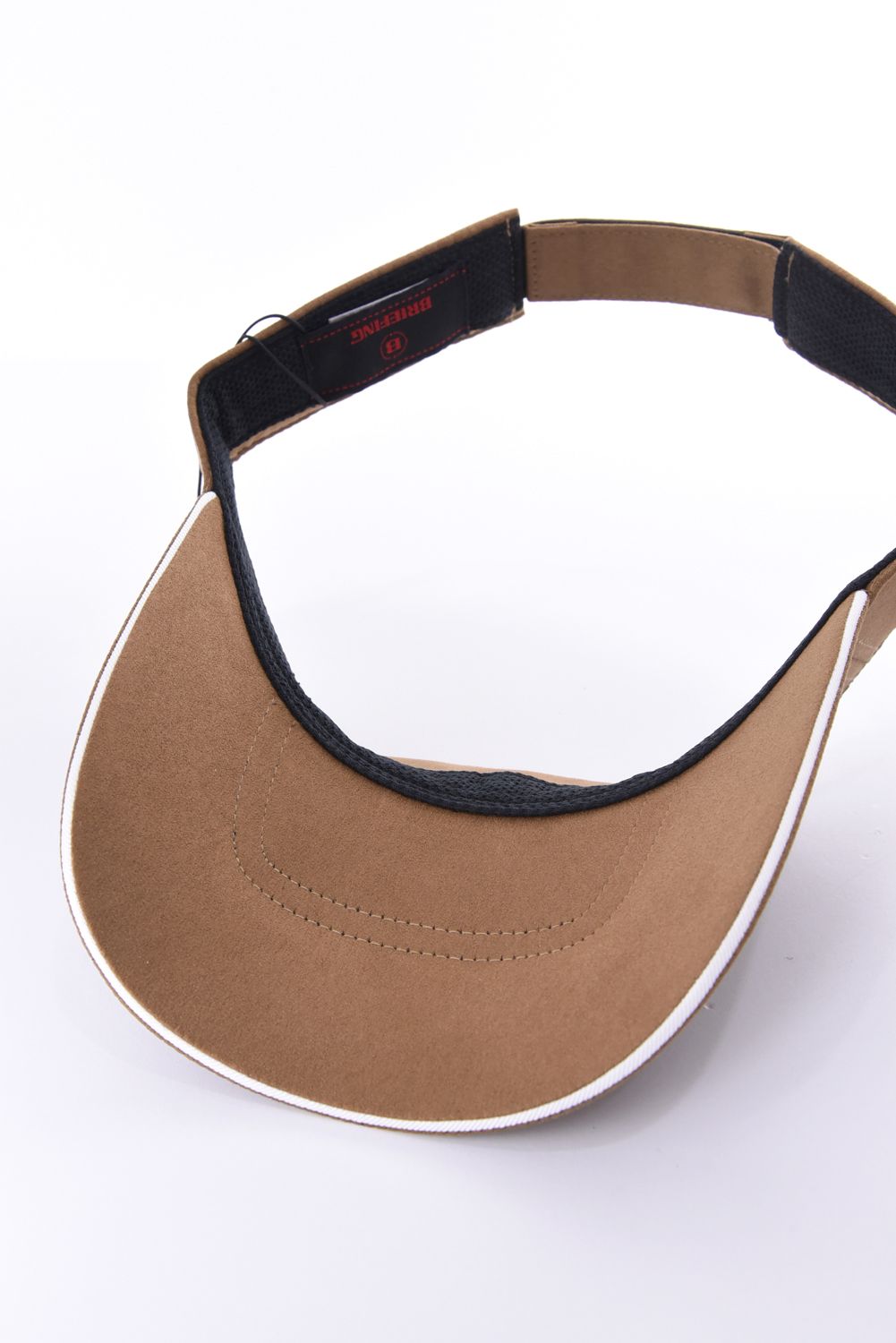 【26AW】 MEN’S SUEDE SMALL BG LOGO VISOR / スウェード素材 スモールBGロゴ サンバイザー (ベージュ)